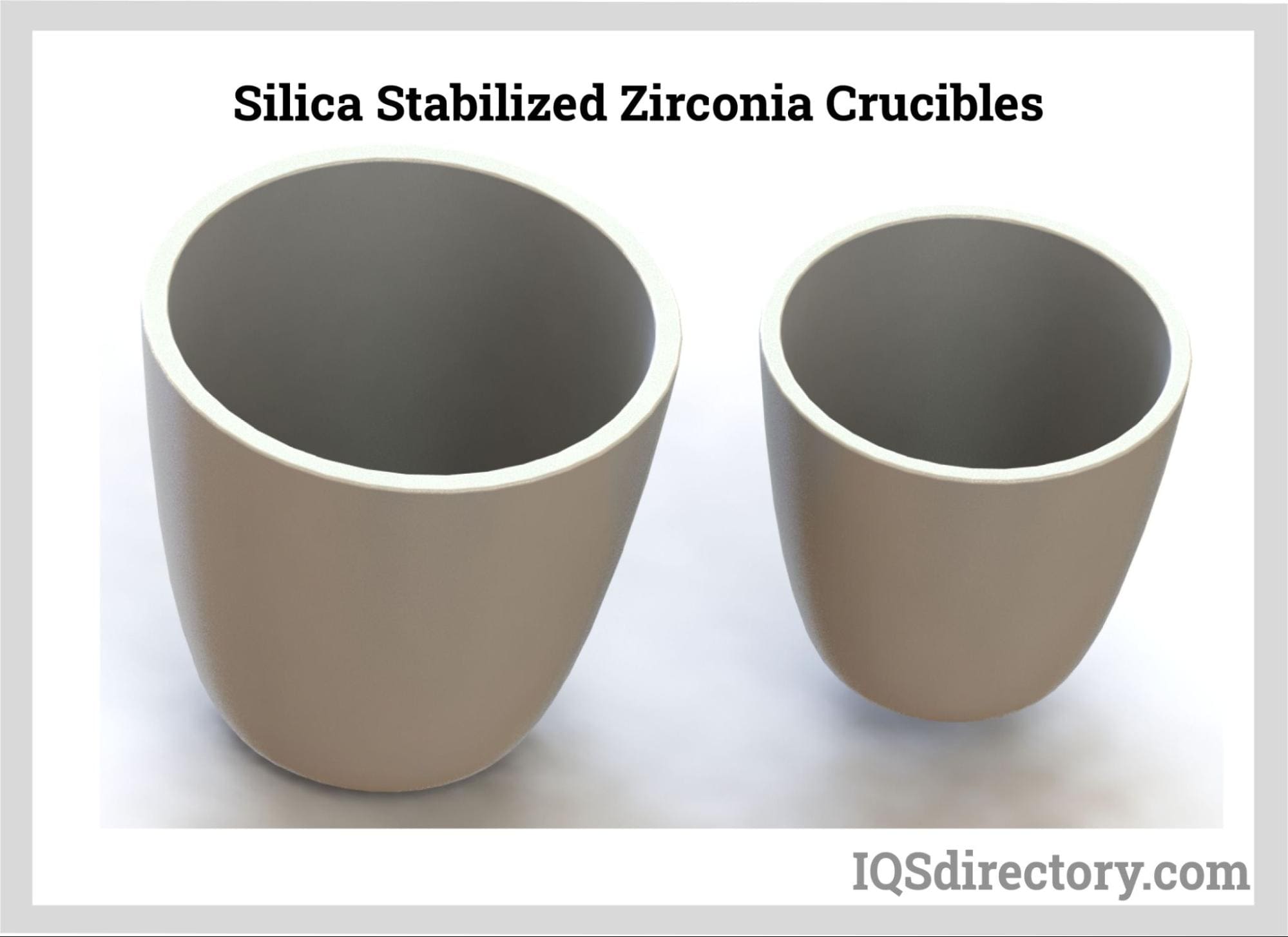 silica stabilized zirconia crucibles